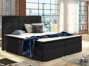 Bračni krevet Boxspring 140 cm Irma 01 (crna)