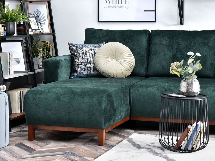 Rohová sedačka Salida (zelená)