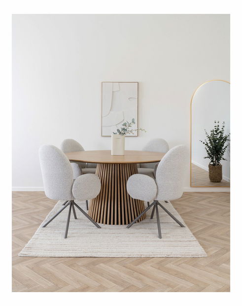 Jedálenský stôl Omirina 6 (dub)