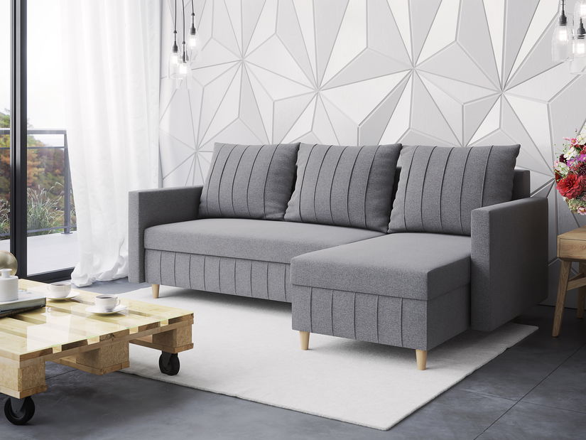 Kutna garnitura Filippo (D) (svijetlosiva)