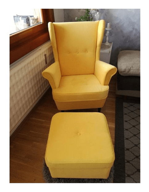 Taburetka Rytu (žltá + wenge)