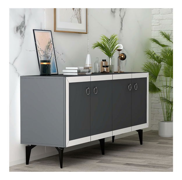 Skrinka Sotema 1 (antracit + biela) 