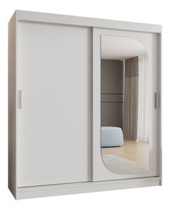 Šatníková skriňa 180 cm Lulu (biela)