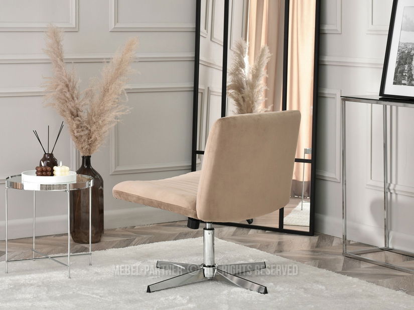 Stolica Loise (bež + krom)