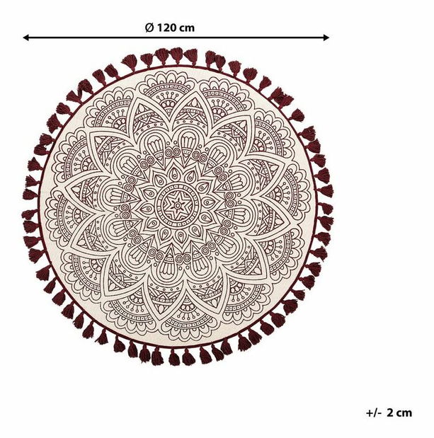 Koberec 120 cm Astral (biela)