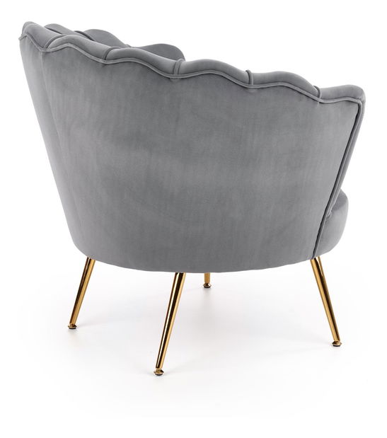 Fotoliu de relaxare Altha (gri + auriu) *vânzare