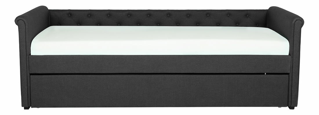 Krevet na razvlačenje 90 cm LISABON (s podnicom) (siva)