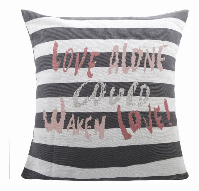 Dekoratív párna 40X40 cm Satu (metál + piros) (1 db.)