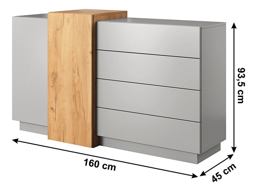 Komoda Trelop 2D4S *výpredaj