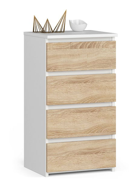 Komoda Cobertura (bijela + hrast sonoma)