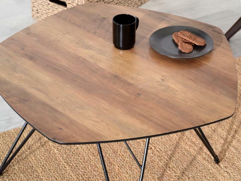 Stolić za kavu Petal Xl (orah + crna)