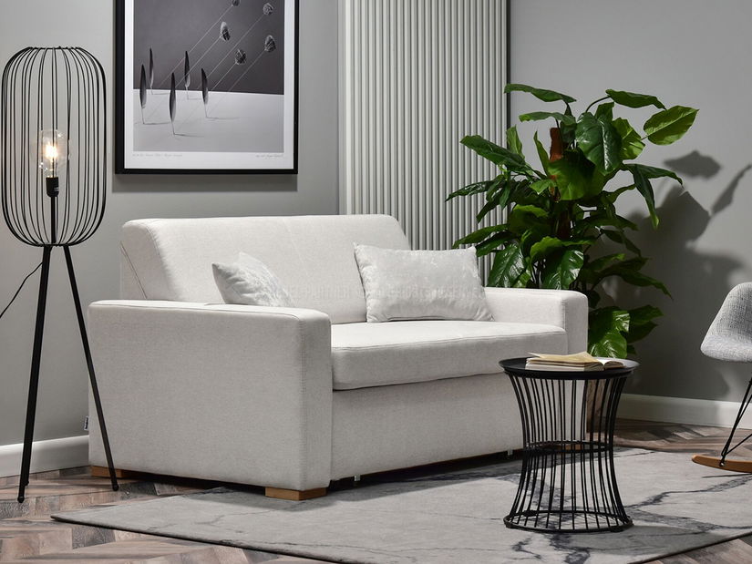 Canapea două locuri Modernos (cenușiu + fag)