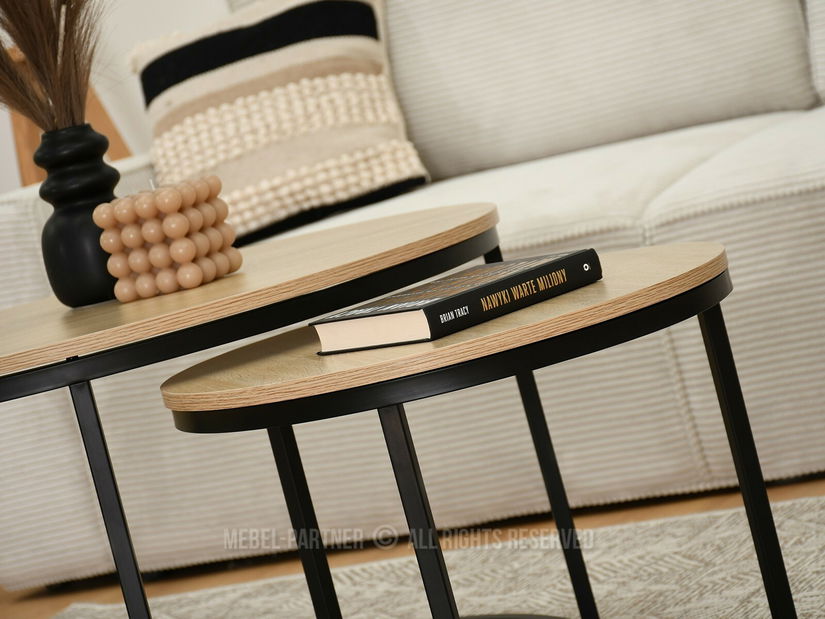 Stolić za kavu Klara (sonoma + crna)