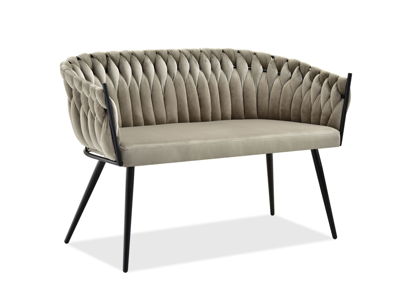 Kétszemélyes kanapé Radio (bézs + fekete)