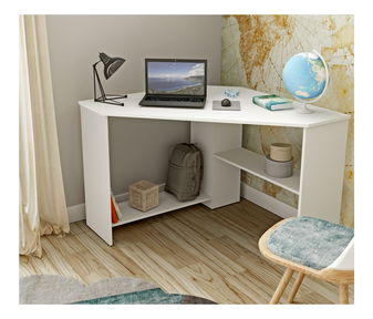 Kutni PC stolić  Rhyno (bijela)