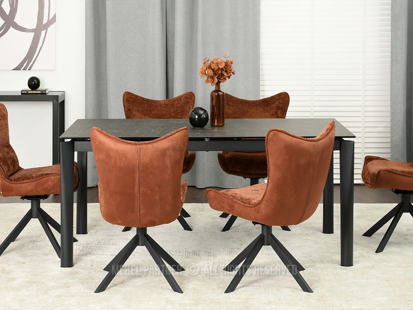 Stolička Nanny (medená + čierna)