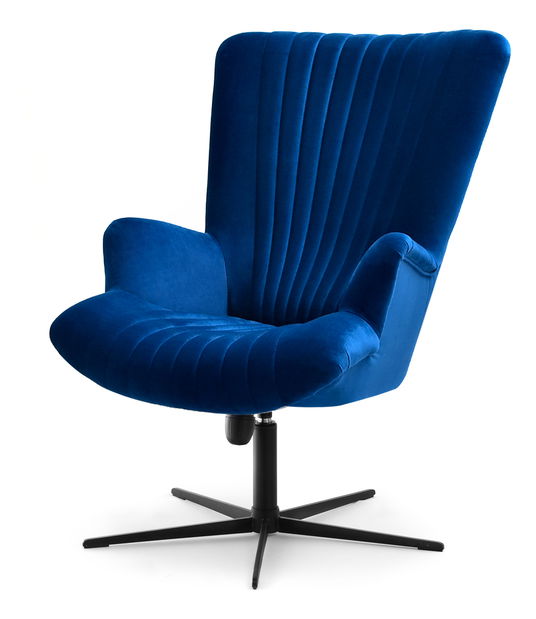 Relax fotel Elesenta (sötétkék + fekete)