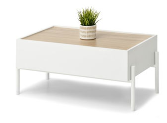 Dohányzóasztal Bertina M (szonoma + fehér)