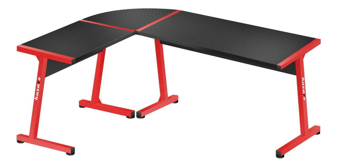 Kutni PC stolić Hyperion 6.0 (crna + crvena)