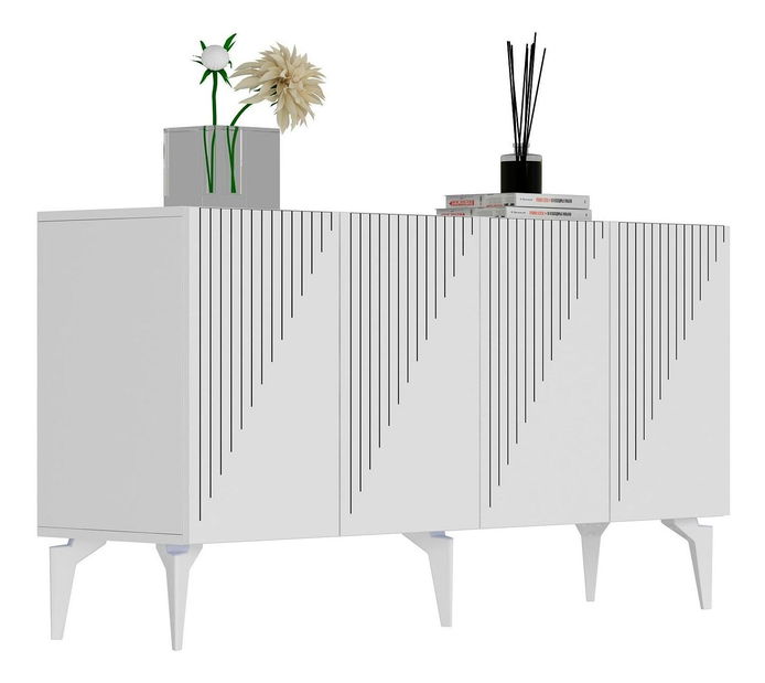 Ormarić Tomune 2 (bijela + crna)