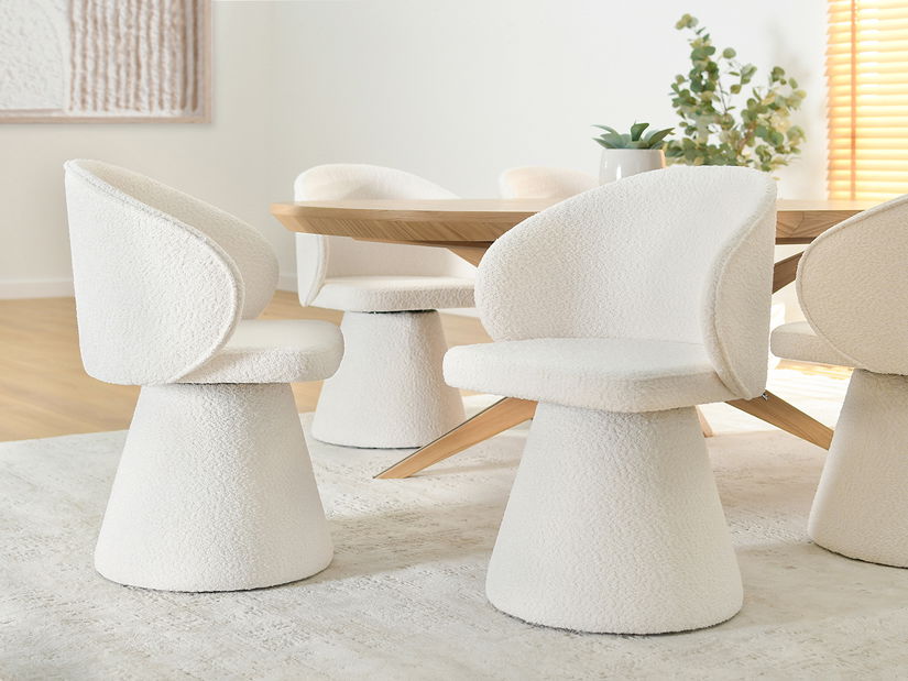 Jedálenská stolička Simulada (krémová)