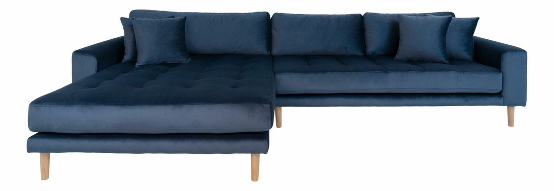 Rohová sedacia súprava (L) Lvaveriaora (tmavomodrá)
