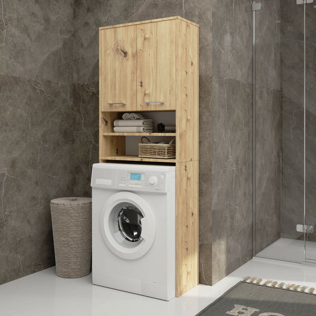 Dulap deasupra mașinii de spălat Fulgor 2D (stejar craft)