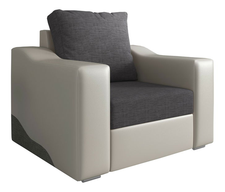 Kreslo Wisteria (sivá + biela)