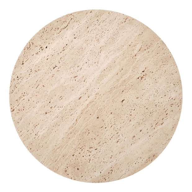 Kéziasztal Terazzo S (travertin + fehér) *Kiárusítás