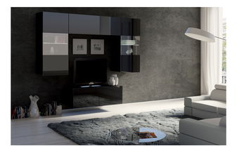 Mobilier living Calabria C10 (Negru) (fără iluminat)