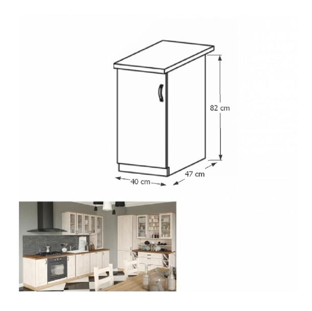 Dulap inferior de bucătărie Regnar D40