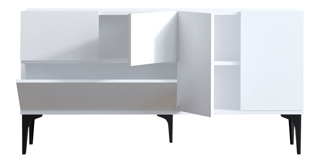 Ormarić Aliex 13 (bijela + crna)