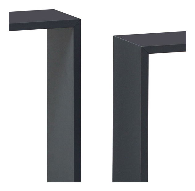 Set 3 rafturi de perete Parto (gri mat)