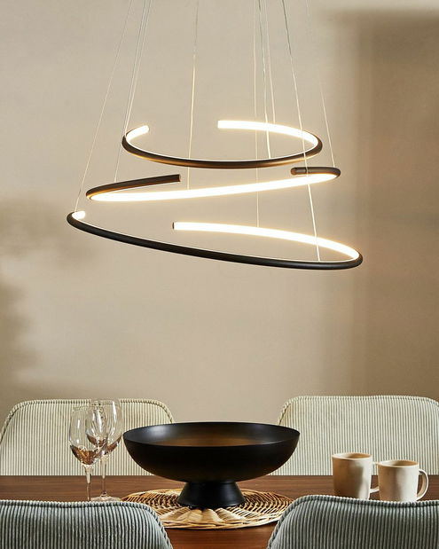 Függesztett lámpa Mayza (fekete)