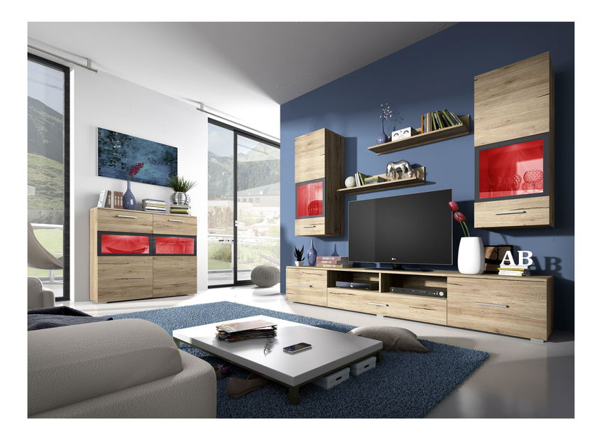 Mobilier living Sapphire Typ 09 (stejar san remo)