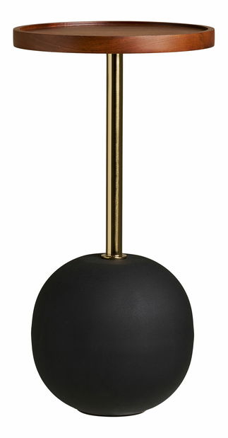 Príručný stolík Sradinaia (prírodná + čierna)