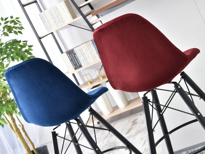 Stolica Epsie (mornarsko plava + orah)