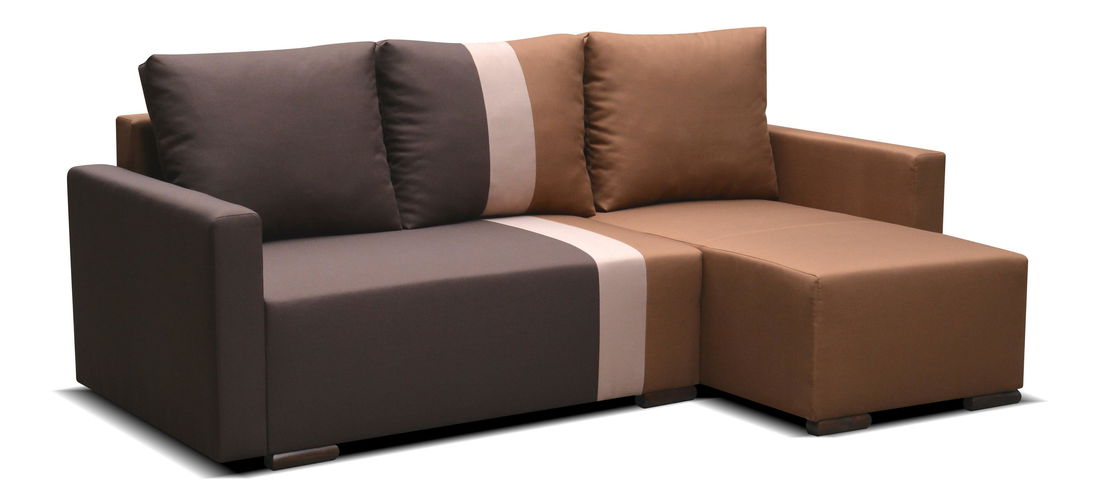 Sarokkanapé Erline (barna + sötétbarna) (J)