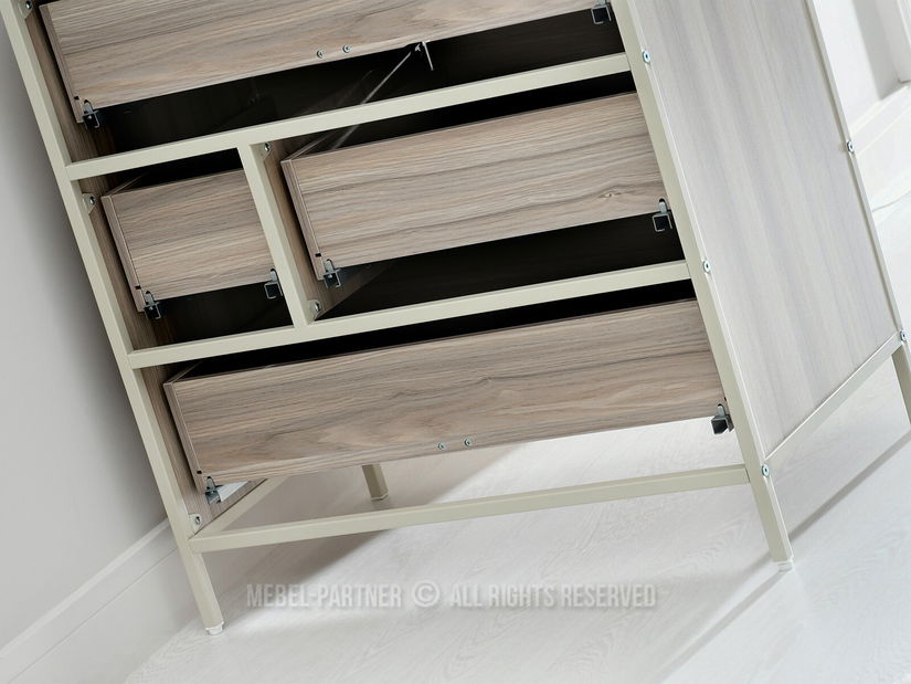 Komód Soren Kom (szürke bézs + krém)