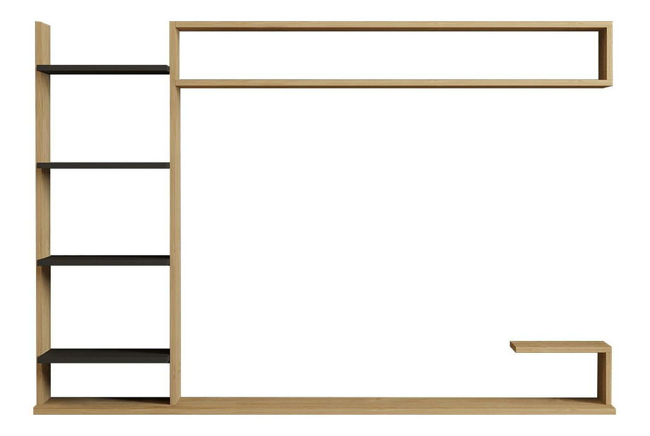 Mobilier living Pikovo (stejar zafir + antracit) 