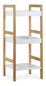 Regál Desear 1 (bambusz + matt fehér)