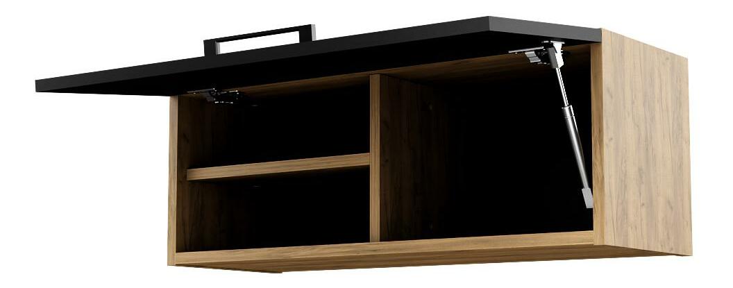 Dulap de baie suspendat Valiant (craft auriu + negru)