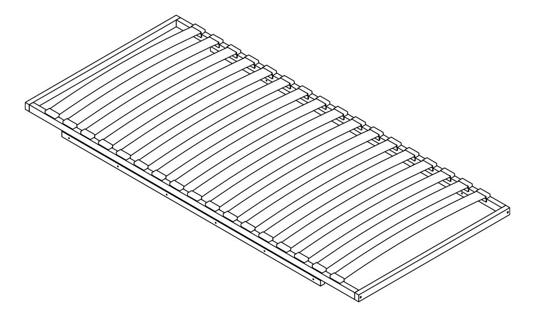 Somieră lamelară 90x200 cm Malta