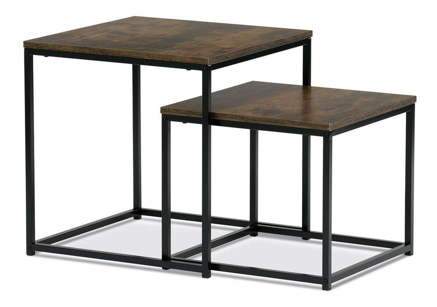 Set 2 príručných stolíkov Algarabias (old style wood)