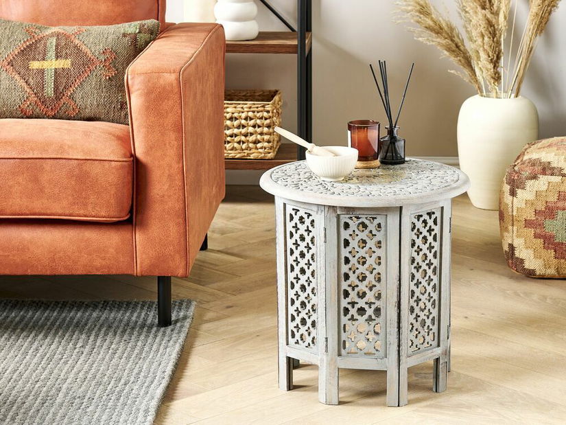 Príručný stolík Jagza (sivá)