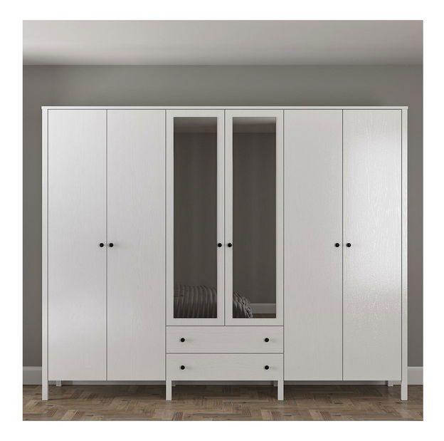 Ormar za garderobu Franc 76 (bijelo drvo)