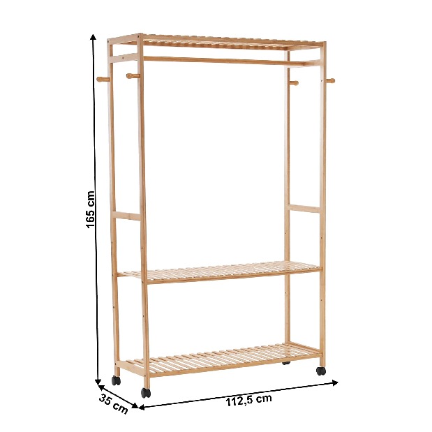 Organizator pentru dulap Deneuve (bambus natural)