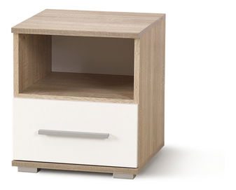 Nočný stolík Lima SN-1 (dub sonoma + biela)