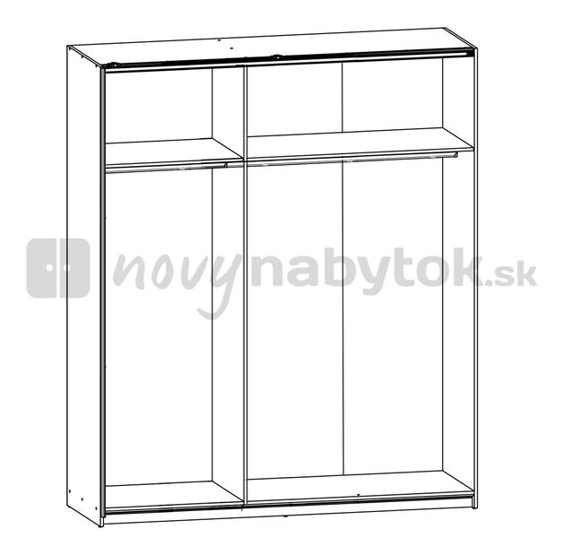 Šatníková skriňa BRW Colin SZF/183