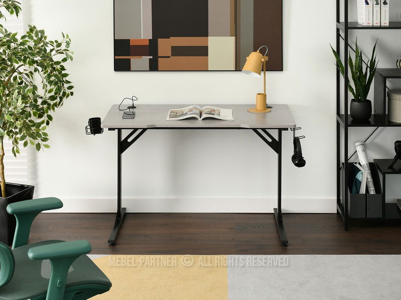 PC stolík Matts 115 (betón + čierna)